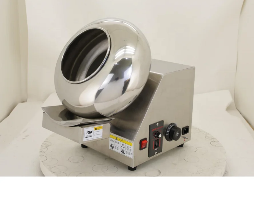 40cm chocolate coating machine stainless steel chocolate nuts sugar panner maker coating machine
