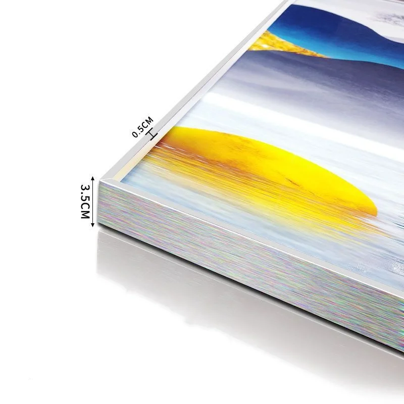 Wholesale Silver Gold Rose Black Anodizing Metal Photo Frame Brushed Aluminium Frame For Photo/picture Frame