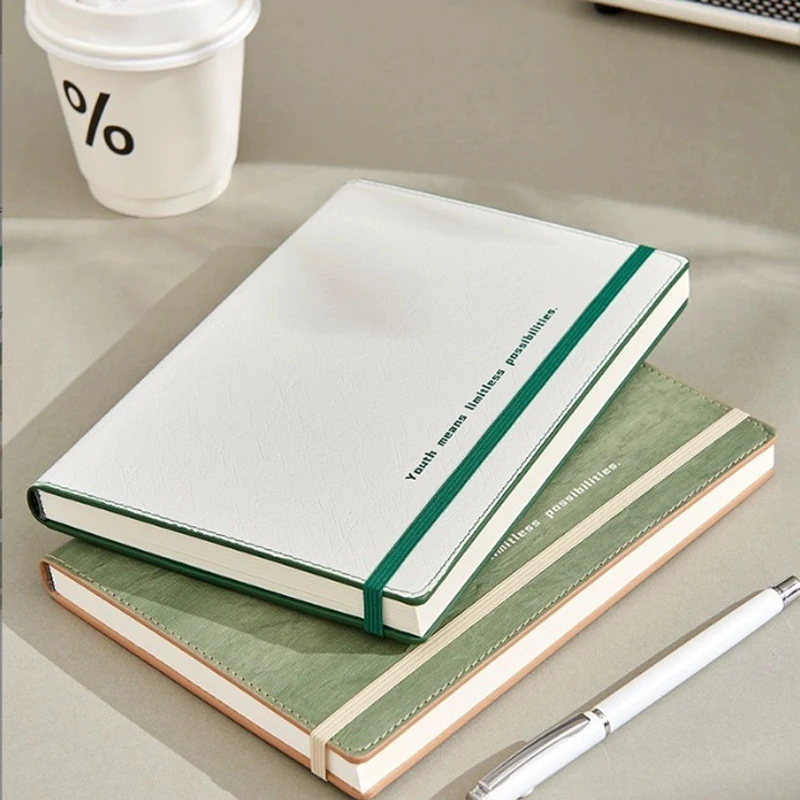 HK Tie rope notebook office business work notepad with printable logo packaging gift box