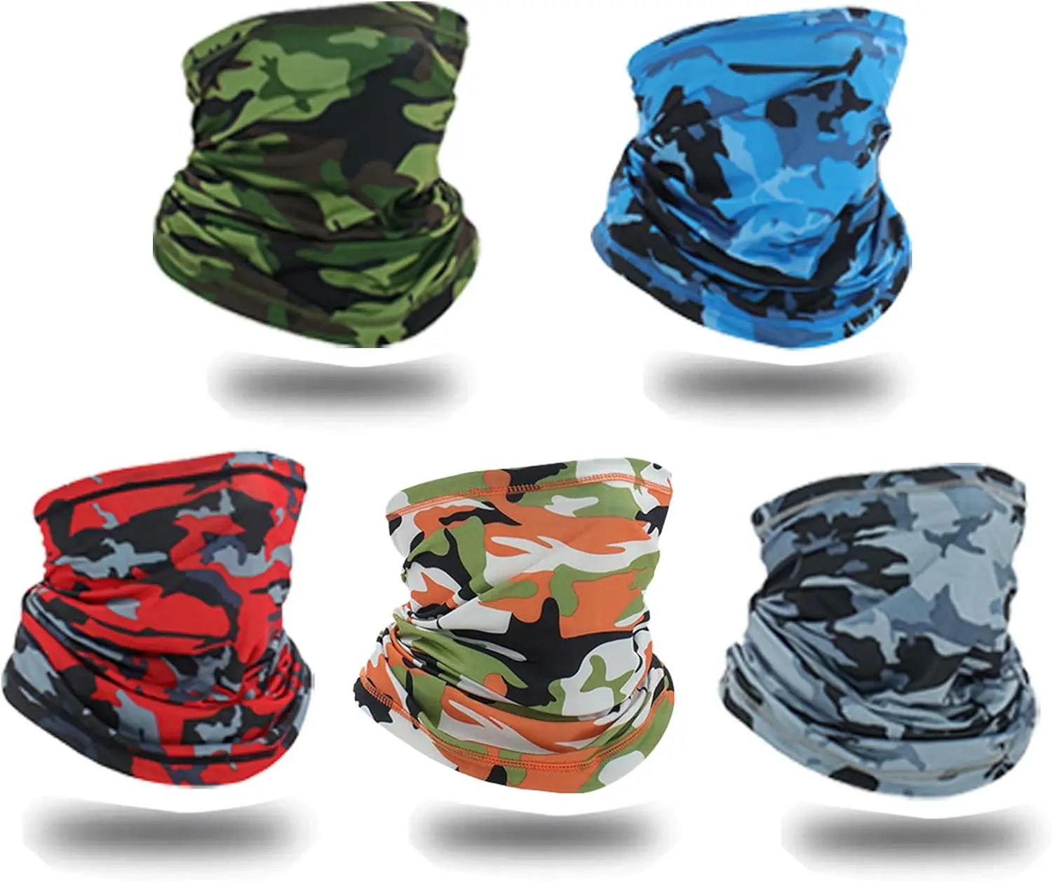 Low moq Custom logo printing Cooling Breathable Outdoor Face Cover Bandana Mask Neck Gaiter Bandanas