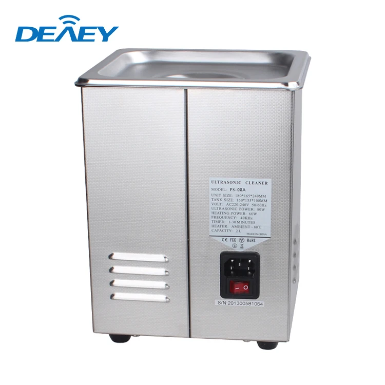 40khz 70w 2L portable teeth tooth brace  dentures cleaning machine digital ultrasonic cleaner