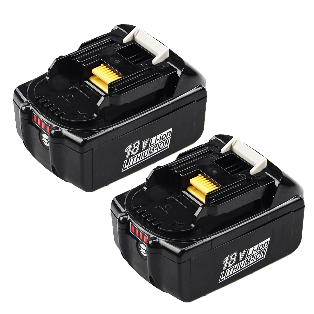 18 Volt 6.0Ah BL1860B Replacement Battery Compatible with Battery Lithium BL1815 BL1820 BL1830 BL1840 BL1850 LXT-400