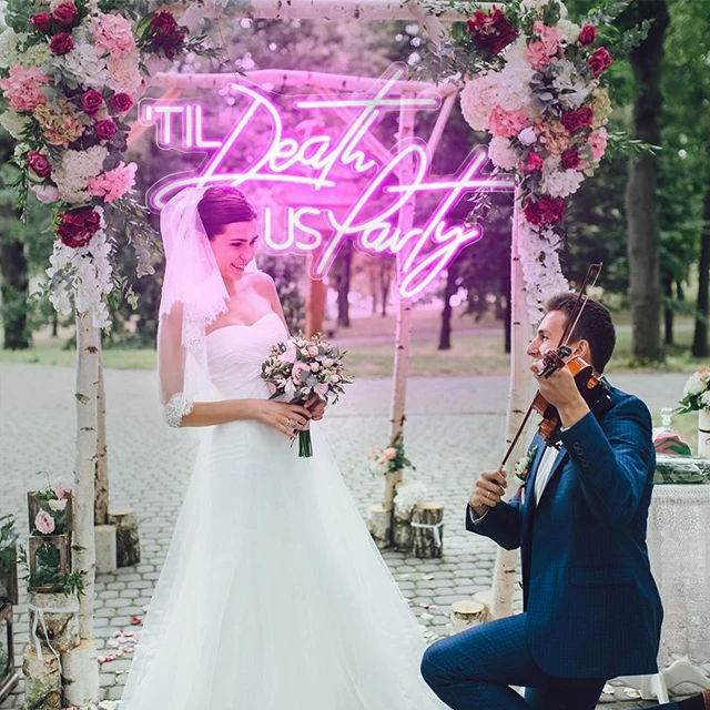 B-neon Dropshipping Light Acrylic Led Neon Sign Lighting Decorative Letter Wdding love Custom Sign