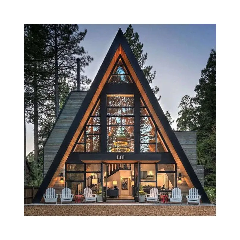 Модульные жилые бунгало для кемпинга, треугольные дома, бутик-стильные гостиничные резиденции