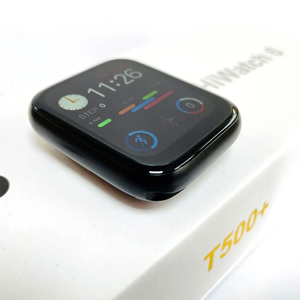 T500 + Smart Watch 2020 New BT Calling 1.75 IPS Heart Rate Blood Pressure Monitor Sports Fitness Tracker