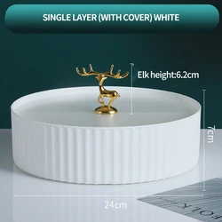 Elk Fruit Plate Fawn Dried Fruit Living Room Candy Household Snacks Melon Seed Box Wedding Dried Fruit Tray