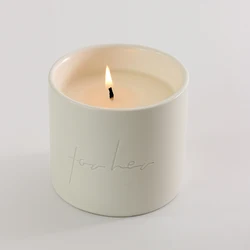 wholesale scent candle jar luxury handmade ceramic 3 wick  scented candle 310ml 720ml custom private label