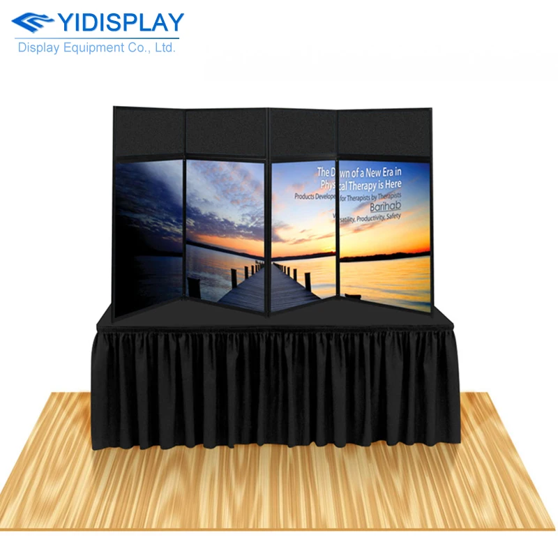 
Hot selling product custom folding panel display banner stand 