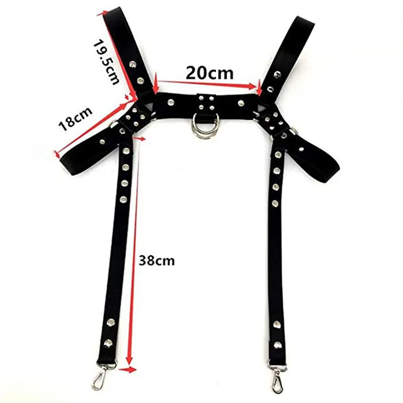 Прямая продажа с фабрики, европейские и американские мужские индивидуальные кожаные ремни в стиле панк, мужские модные подтяжки в стиле ретро