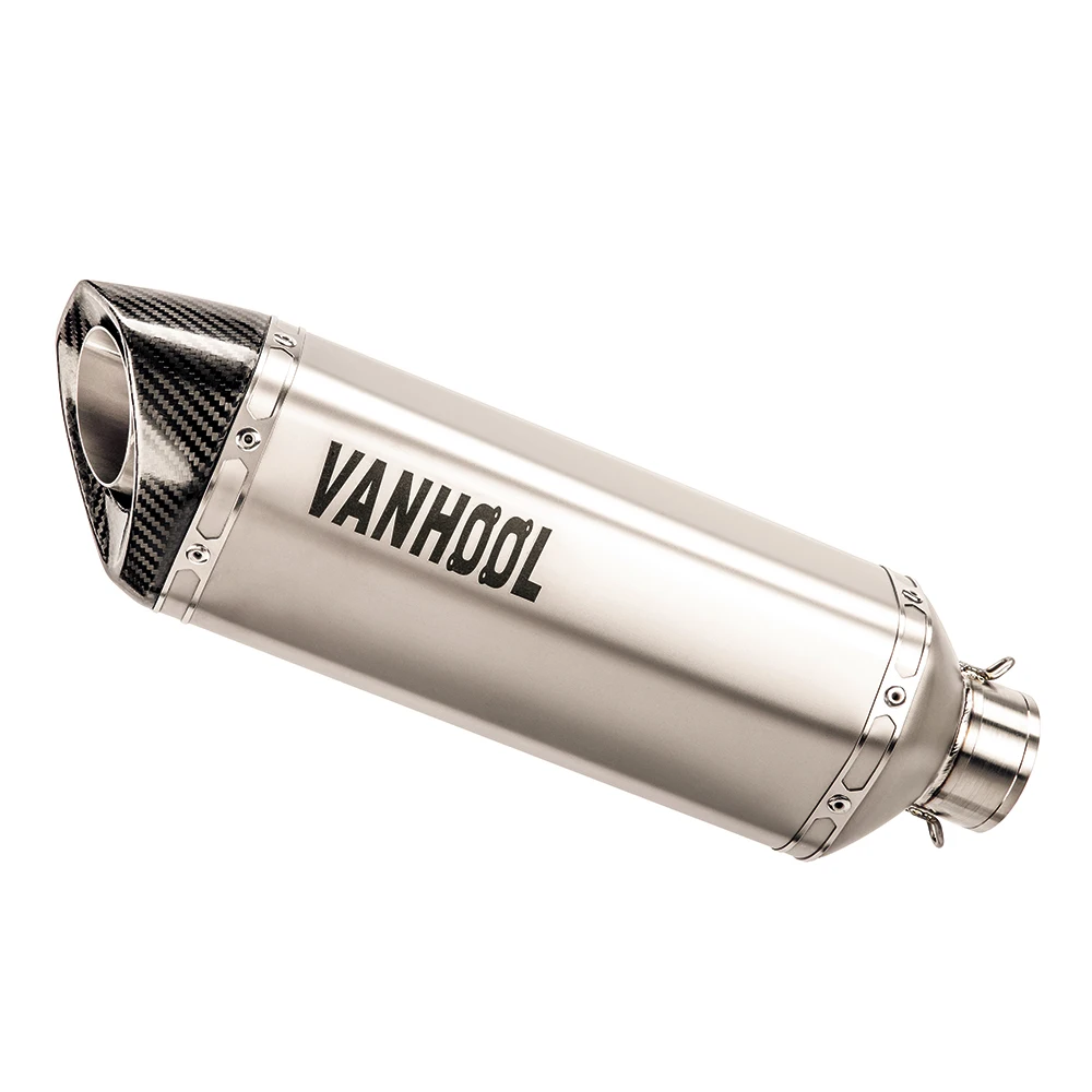 Universal titanium carbon fibre  stainless steel motorcycle  exhaust muffler exhaust silencer pipe motorcycle silencer