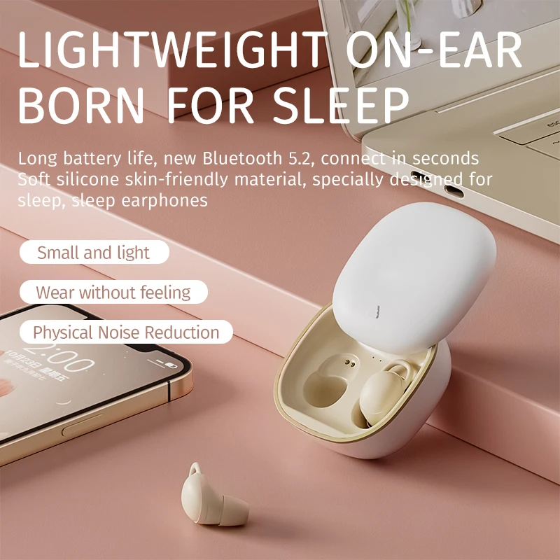 Pro X999 Noise cancelling Hifi BT 5.2 TWS Headphones Portable True wireless Earbuds Mini Sleep Wireless Earphones with Earhook