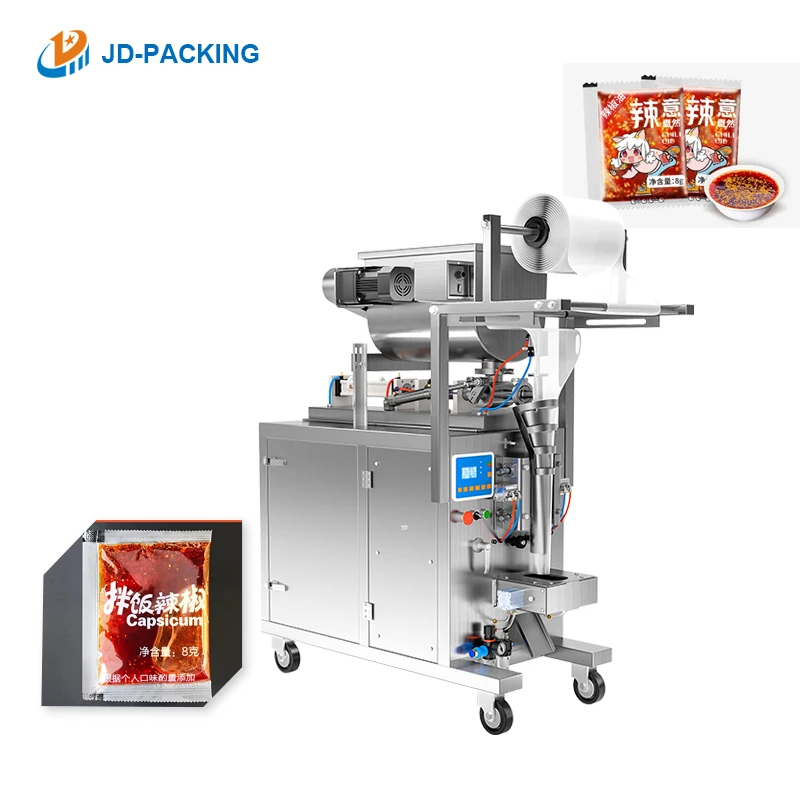 Caramel ketchup sachet mini tomatoes liquid  fish paste fillet sauce ice cream paste mayonnaise packaging machine