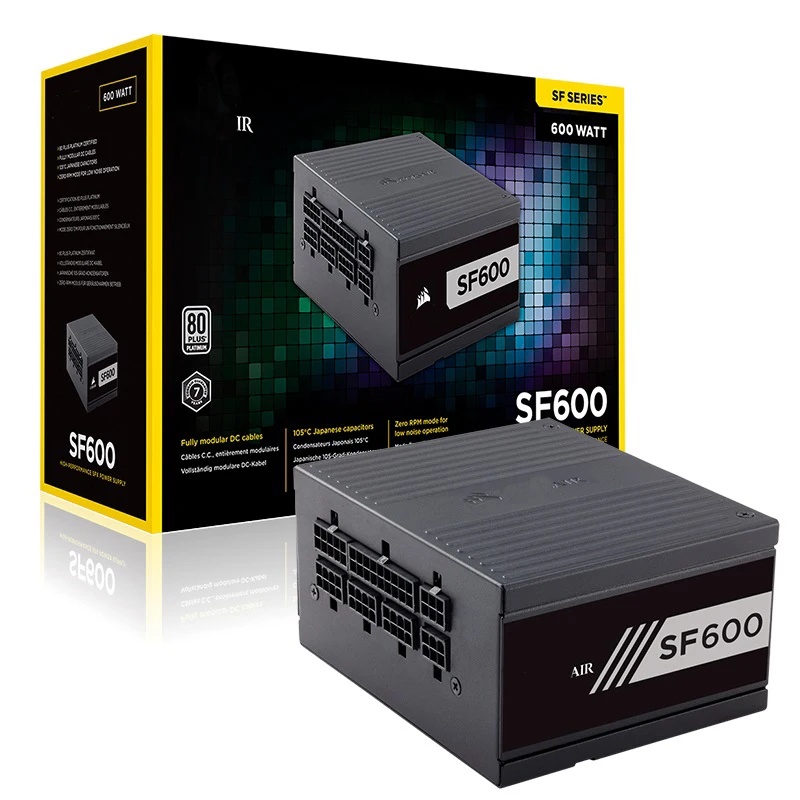 USCorsair PSU 550 Вт 600 750 SF SF600 SF7500 80 плюс Золотой Платиновый малошумный источник