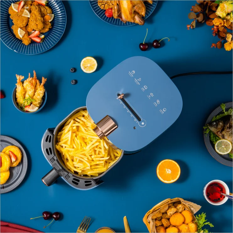MUDIT Hot Selling Air Fryer Deep Electric For Home Cooking Blue And Pink Colors