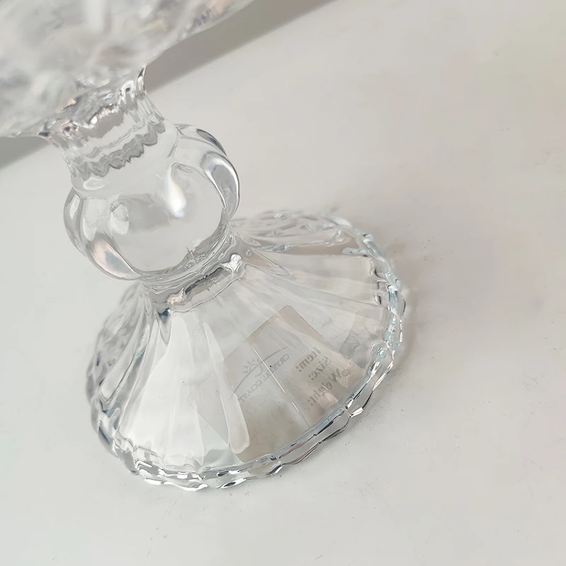 Top Seller Glass Bowl Large Custom Heavy Base Serving Glass Cocktail Glasses Dispenser Punch Bowl Set for Party