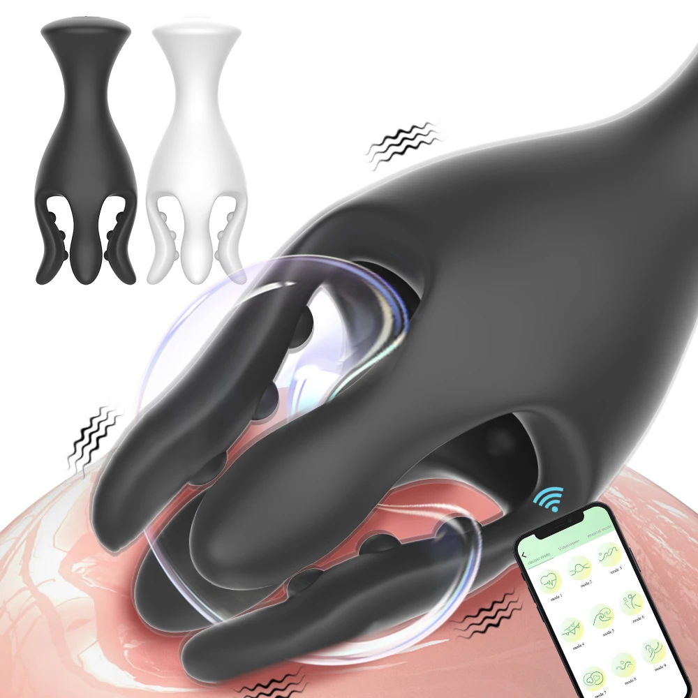 YPM APP Control Four claw fish penis Trainer Penis Massage Male Masturbator Cup 9 vibration Mode Men Pleasure toy