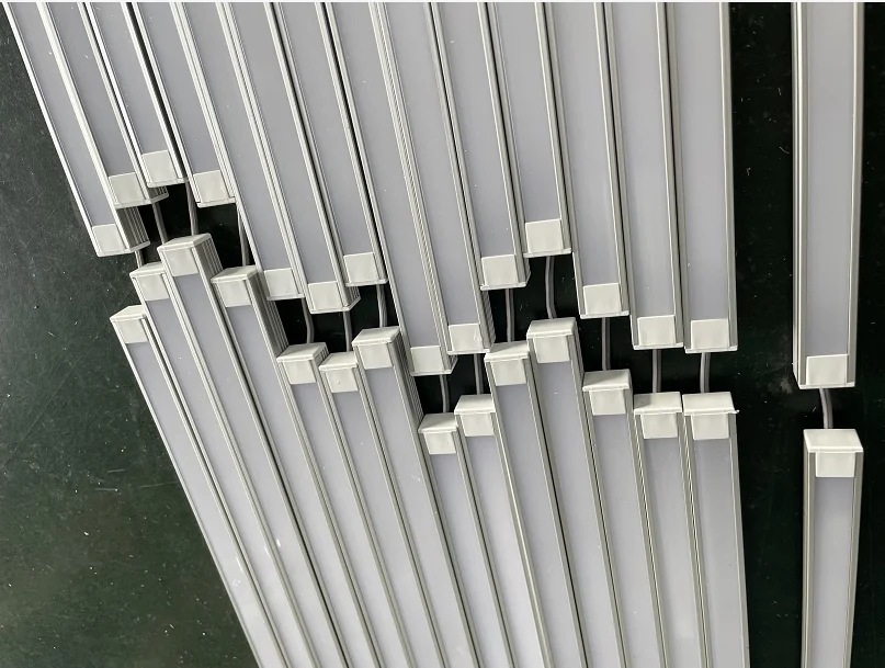 customize indoor smd2835 120led/m DC12V 24V rigid bar cabinet tube strip aluminum led profile linear light