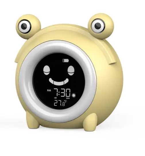 New design smart digital led decorative sleep trainer Children alarm clock bedroom night light for kids