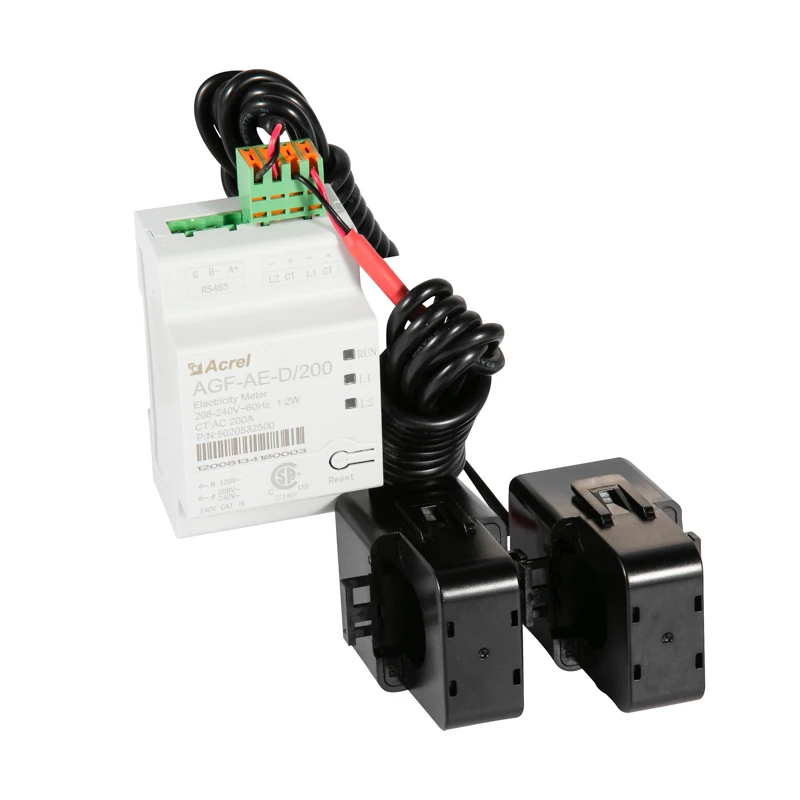 Acrel AGF-AE-D/200 solar grid system ANSI approved Revenue Meter single phase three wire din rail digital solar dc energy meter