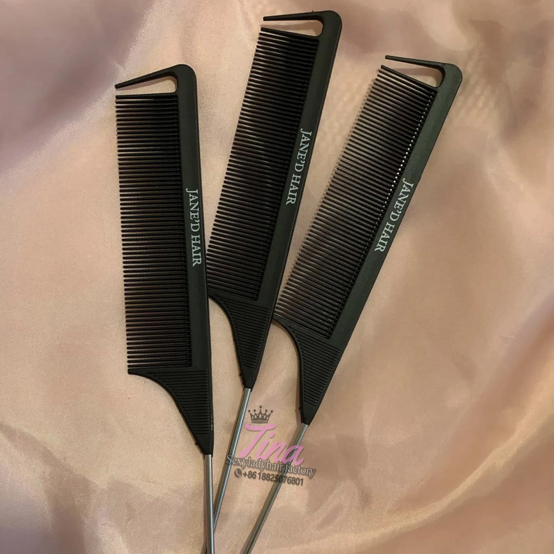 2023 hard Plastic Hair Detangler Brush comb Detangling Hair edge Brush Combs Low Price hair parting comb