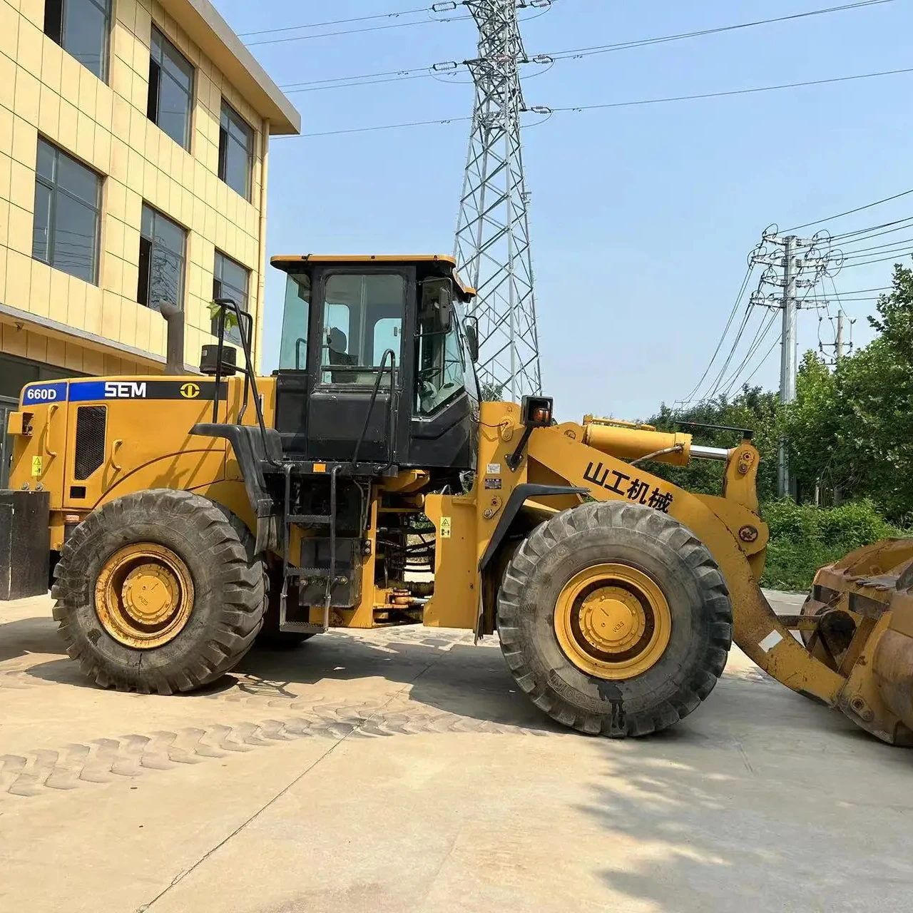 hot sale used SEM 660D 663D 6TON wheel loader at low price