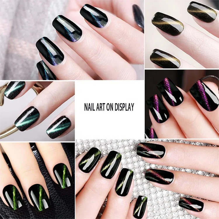 
Wholesale 15ml Private Label Nail Art Soak Off Magnetic Gel Super Galaxy 5d Cat Eye Uv Gel Polish 