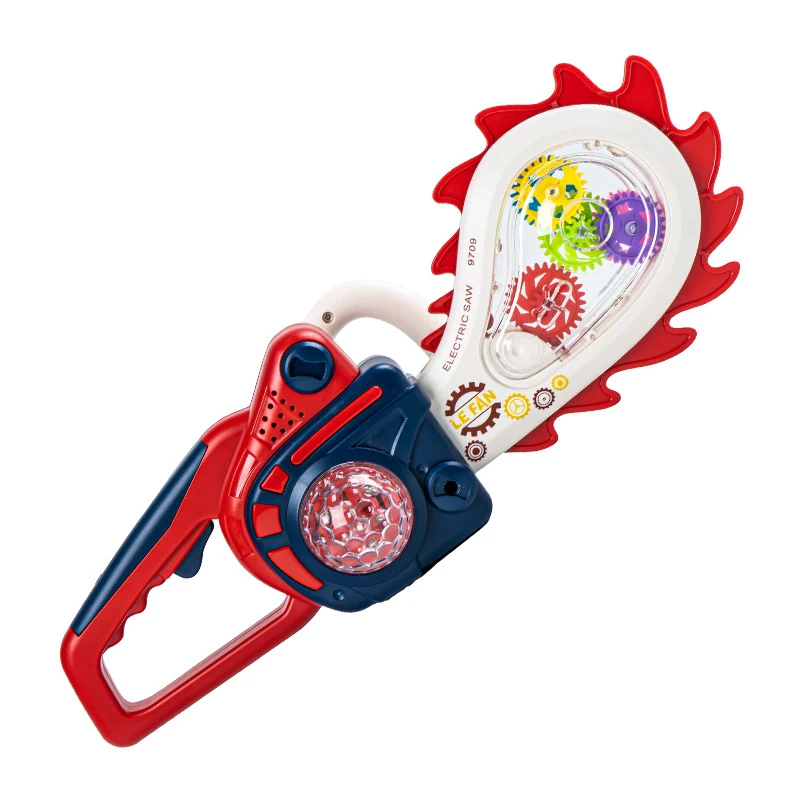 Пластиковый инструмент игрушка для детей ролевая игра электрическая эмуляция бензопилы изысканная бензопила детская со звуковым