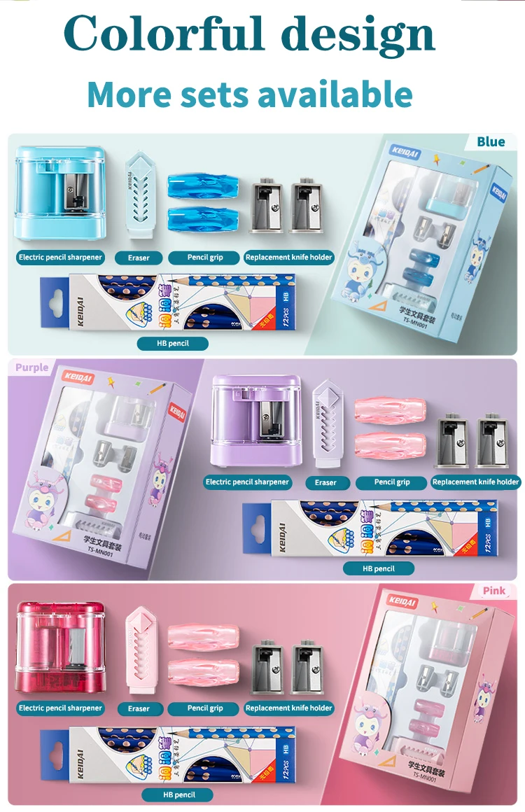 for kids promotional gift Multi-color school Stationery Set