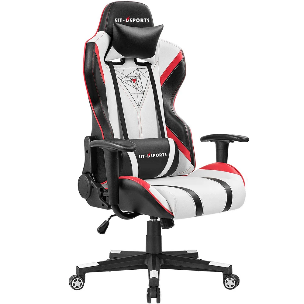 Free Sample High Back White Esport Gaming Racing Chair For Gamer
