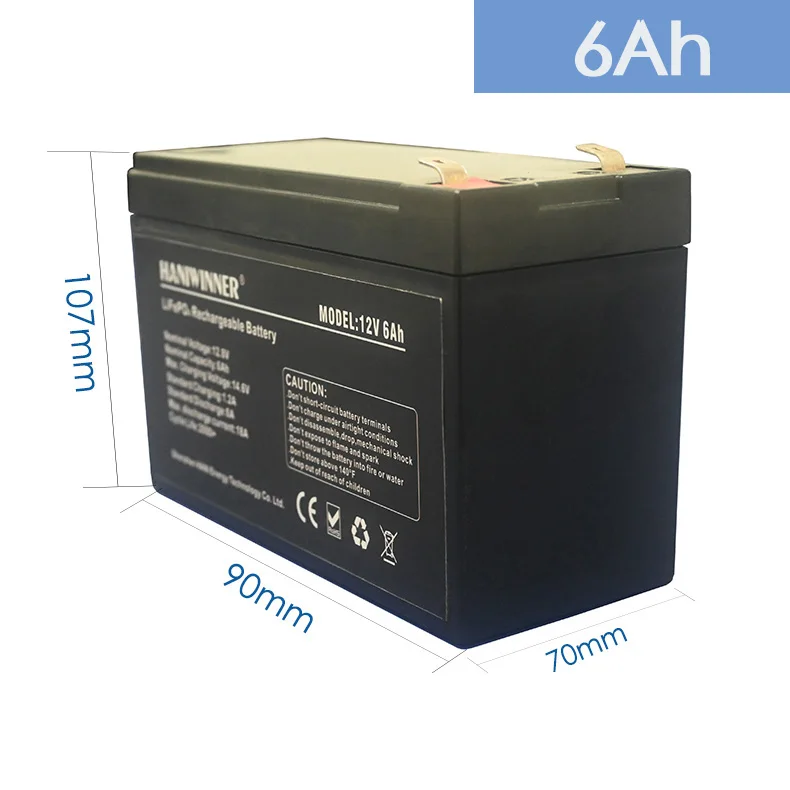 Small Size Rechargeable 12.8V 6Ah 12V 32700 Battery Cells Lithium Iron  Phosphate Batterie Lithium Ion Battery