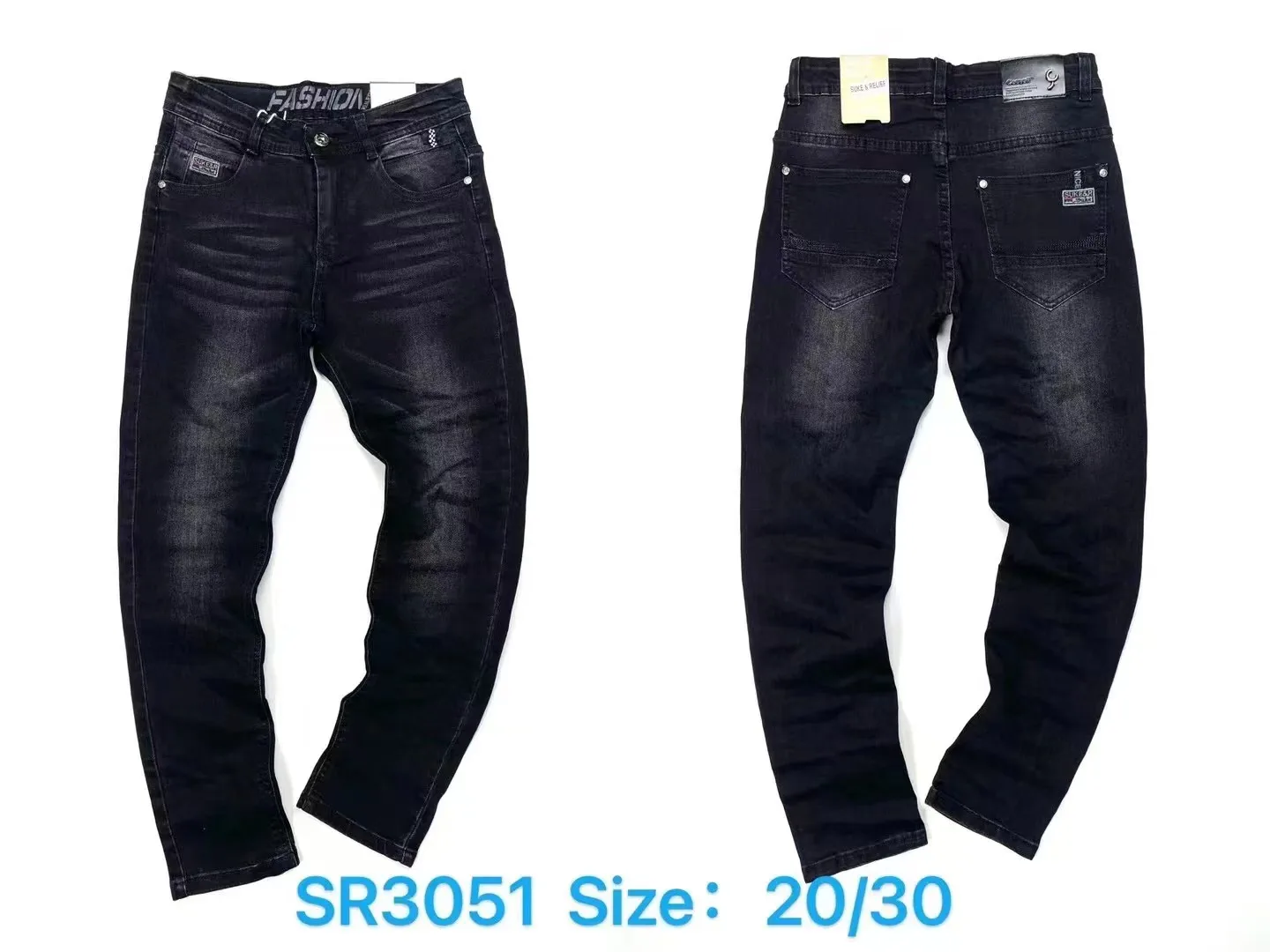High Quality Kids Washed Boys Jeans Pant Stretch Denim Clothes Boys Jeans Trousers for 6 to 16 Years Children Boys Pants