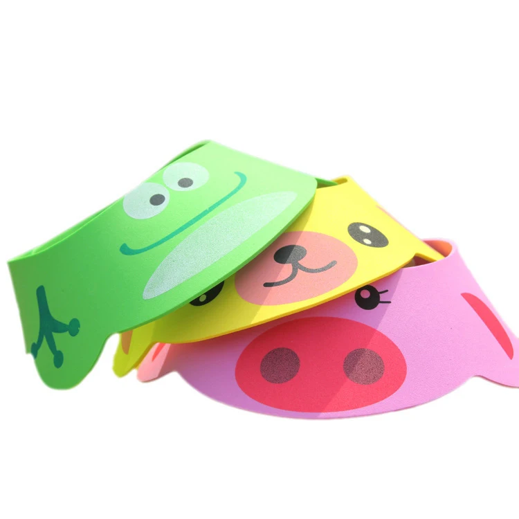 Adjustable Baby Shower Hat Toddler Kids Shampoo Bathing Cute Cartoon Shower Cap Wash Hair Shield