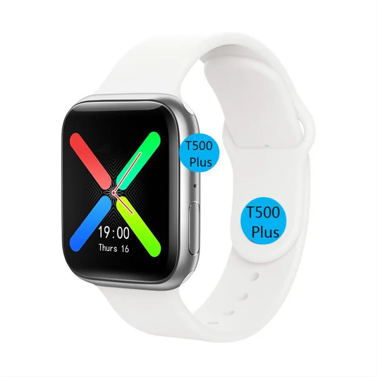 2021 T500 Plus smart watch Full Touch SmartWatch Series 6 7 Heart Rate Monitor Smart watches Waterproof T500 pro w26 hw22 m26