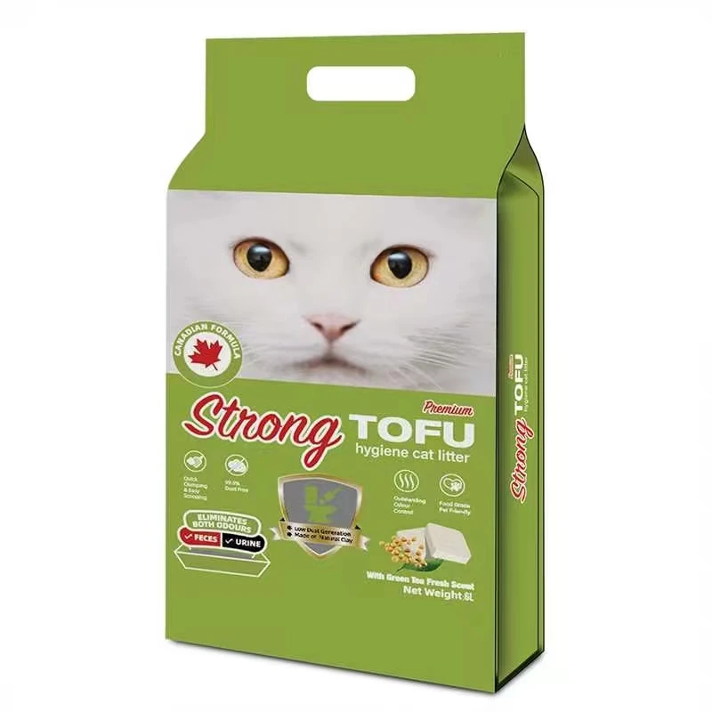 FMCG Tofu Cat Litter Biodegradable Material Cat Sand Flushed Cat Litter