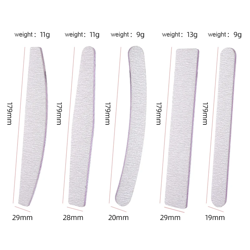 Sandpaper Plastic High Quality Professional Korean Nail Files Wholesale