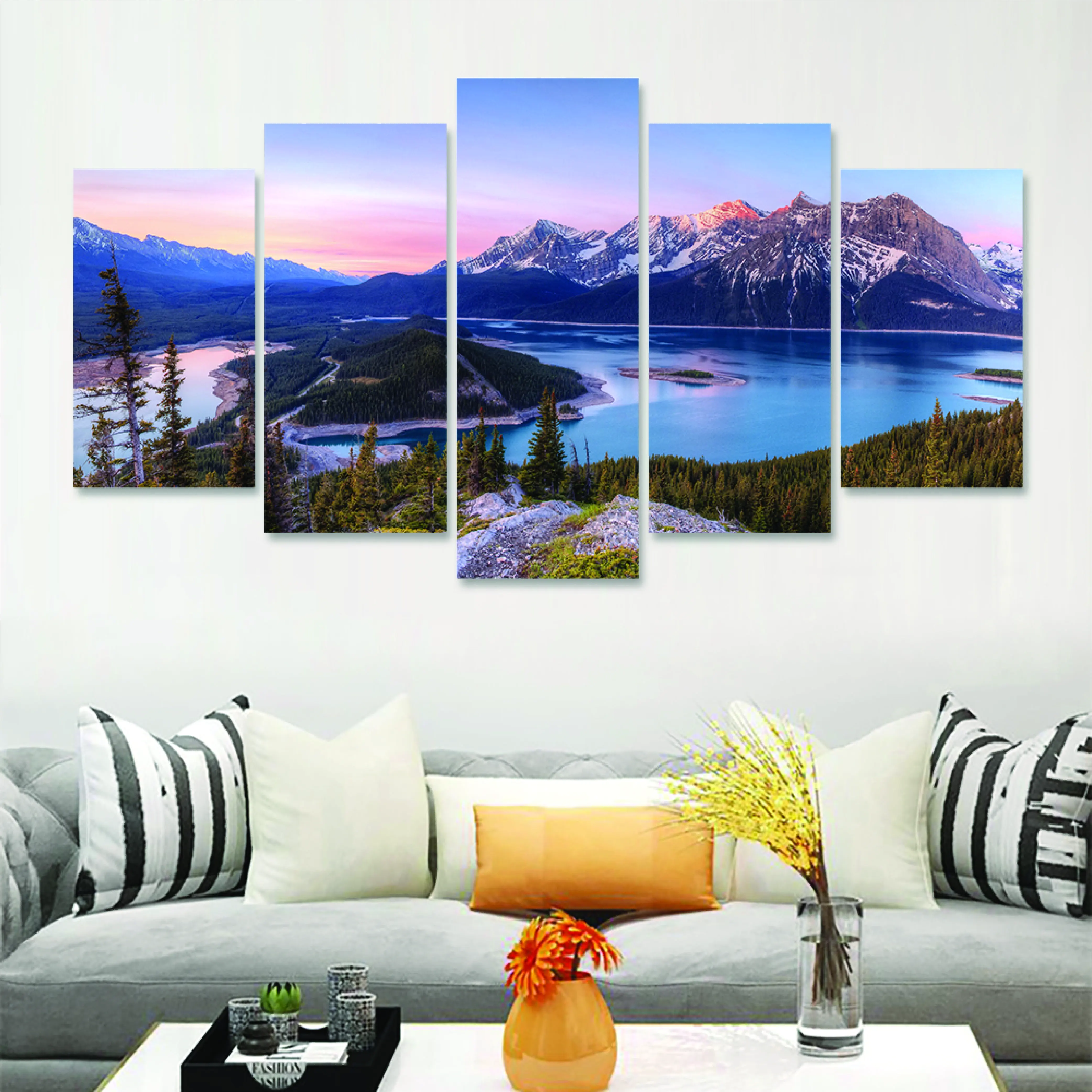 Canvas Print Wall Decoration Art Picture Modern Posters Prints Custom Decor 5 Piece Beach Painting