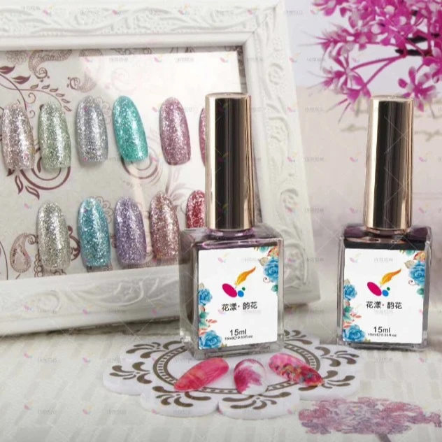 QSHY Custom Logo Private Label Wholesale Nail Art Watercolor Blossom Liquid Painting Blooming Fast Dry Water Based Marble Ink