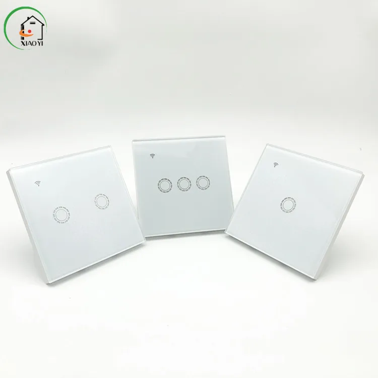 Hot Sale Wireless Glass Panel Wifi Switch 3 Gang Tuya Smart Switch