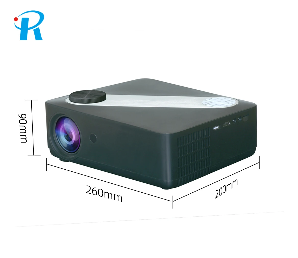 Factory Wholesale FCC CE PSE Rohs Projector Led Headlights USB HD Beam Projector For Black P3