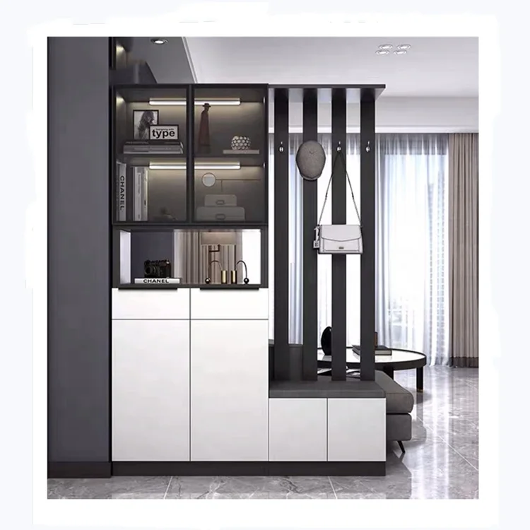 Luxury Vintage Modern Living Room Furniture White Wooden Buffet Sideboard Mini Corner Home Coffee Wine Bar Cabinet