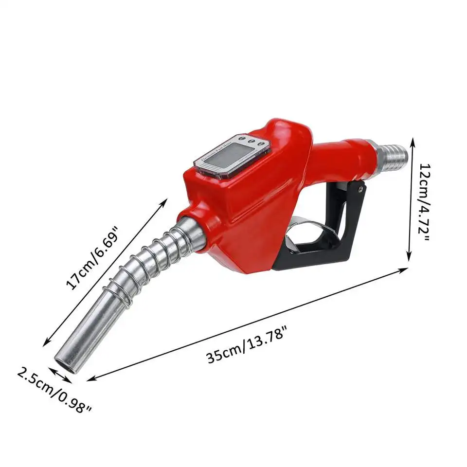 BAYM High Flow Rate Diesel Fuel Nozzle With Digital Flow Meter For Fuel Dispenser