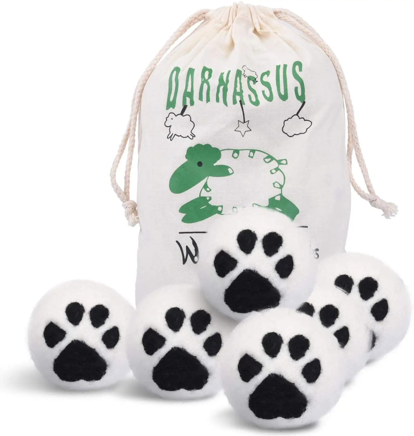 novedadess 2024 New Zealand wool laundry dryer  balls organic for drying machine