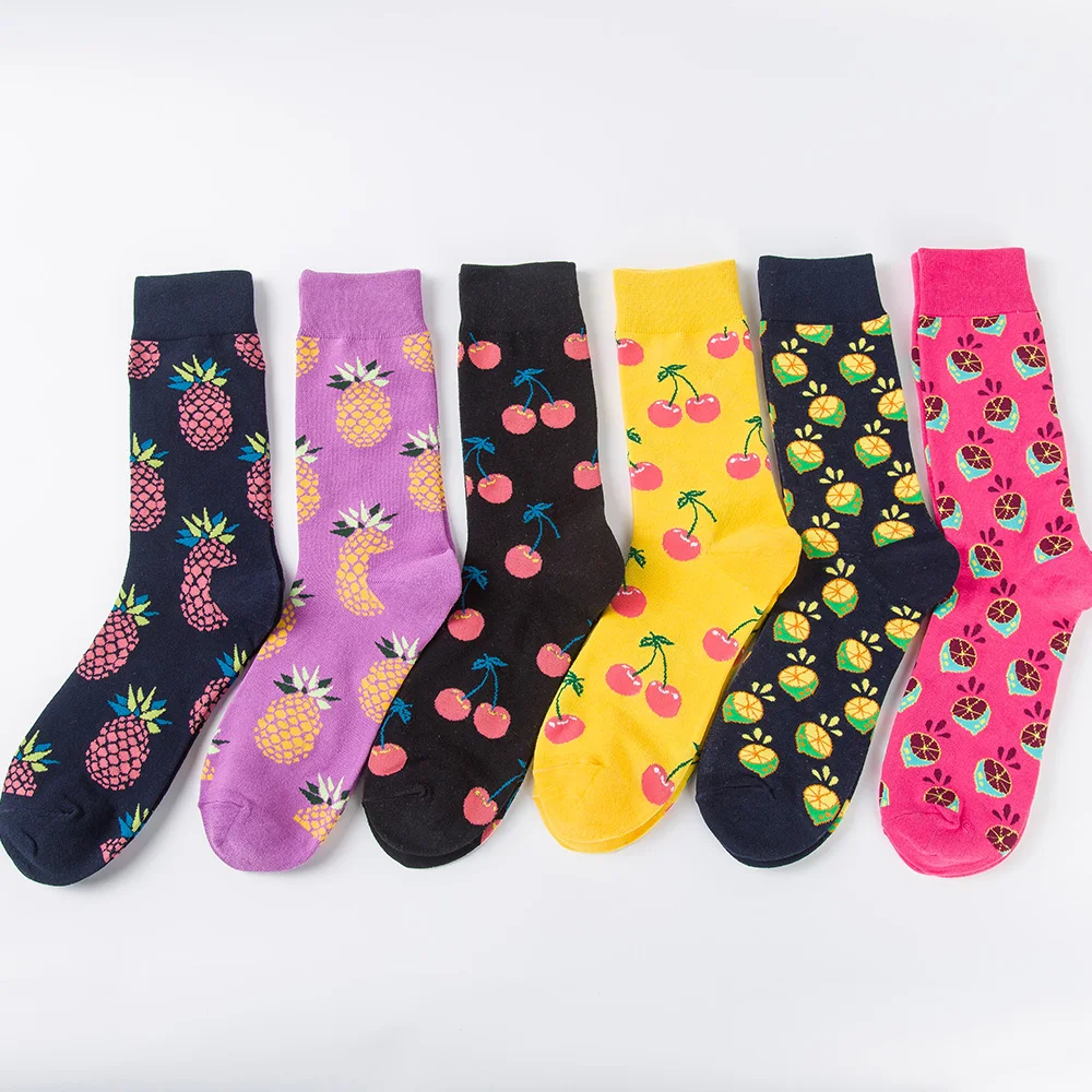  Yueli China design Cheap wholesale custom cotton crew colorful dress funny unisex happy socks fashion