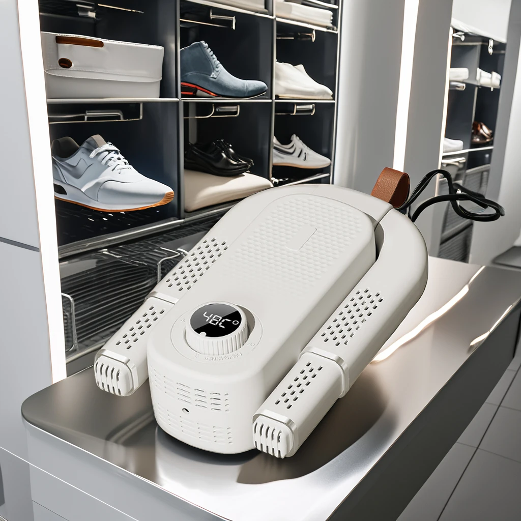 Portable 220V Shoe Dryer & Warmer with Timer Dehumidify Ozone Helmet Ski Boot Dryer Shoe Heater Sterilizer