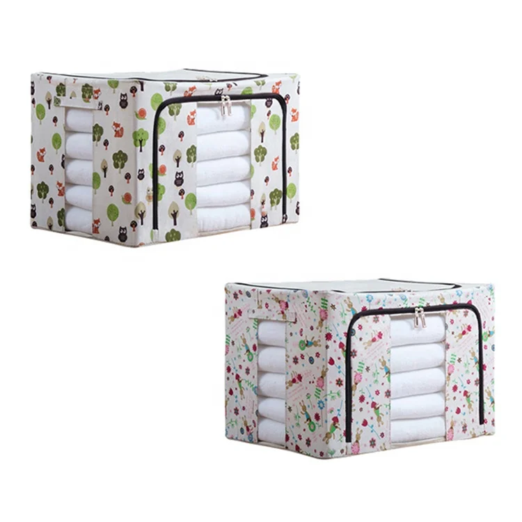 Single-Tier Fabric Closet Organizer for Living Room Wardrobe Use Square External Storage Solutions for Clothing Bags Garage Use