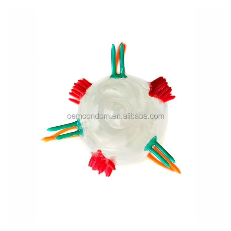 Adult Sex Products Extra Sensitive Penis Sleeve Female Alien Spike Thorn Female Stimulate Orgasm Hammered Spike Condom