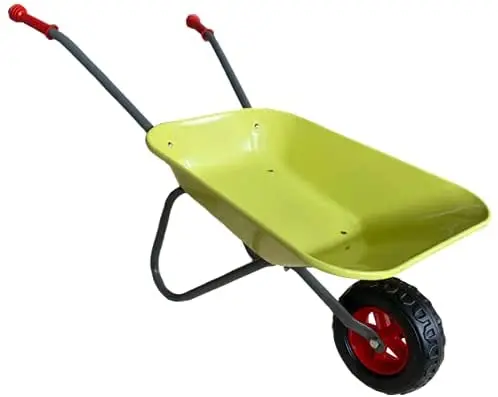 New Child Kids Metal Wheelbarrow Toy Play Farm Gardening