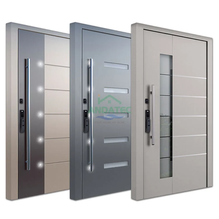 China High Quality Modern Steel Internal Wood Armored Doors Wooden Security Door Entry Front Armored Door With Electronic Lock