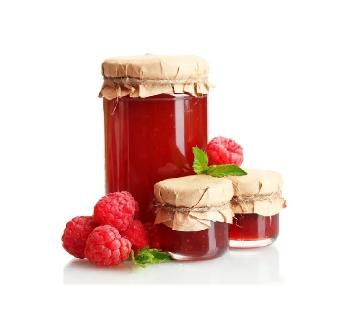 Натуральный малиновый мармелад, сладкие кондитерские изделия в баночках, варенье
