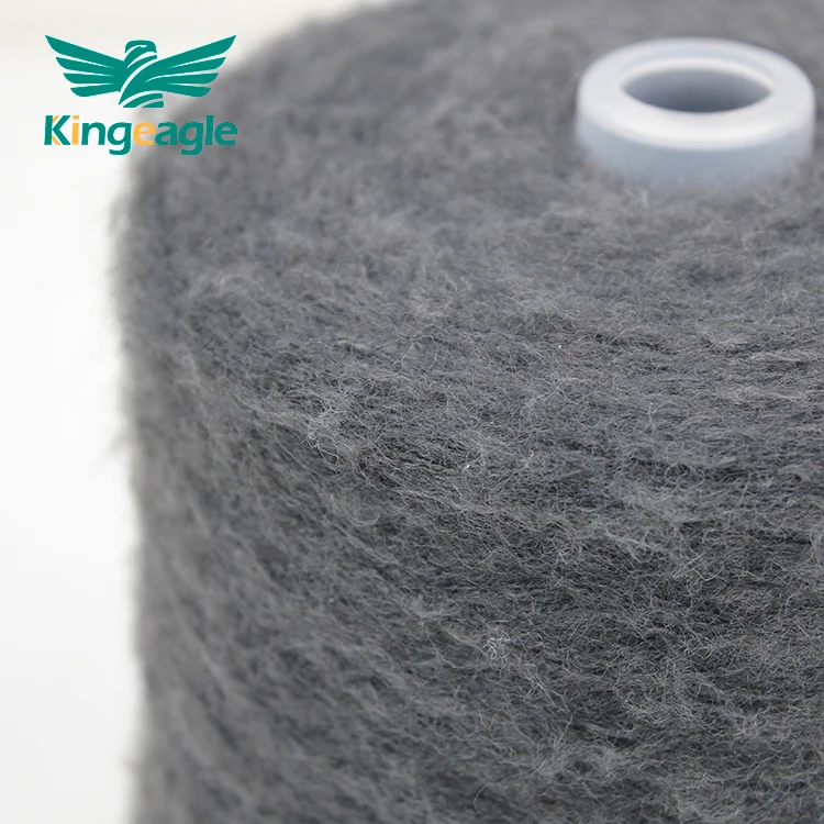 Kingeagle ODM Great Quality Durable Alpaca Long Hairy Brushed Yarn for Knitting Sweater